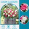 Artificial Cemetery Flowers Saddle – Pink & White Silk Rose Headstone Bouquet, Outdoor Grave Decoration, UV-Resistant Memorial Arrangement